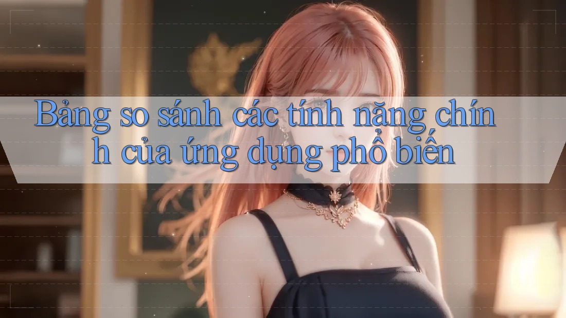 Bảng so sánh các tính năng chính của ứng dụng phổ biến Bảng so sánh các tính năng chính của ứng dụng phổ biến