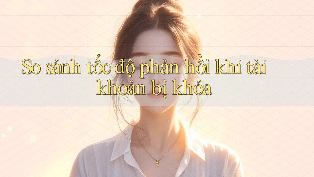 So sánh tốc độ phản hồi khi tài khoản bị khóa So sánh tốc độ phản hồi khi tài khoản bị khóa