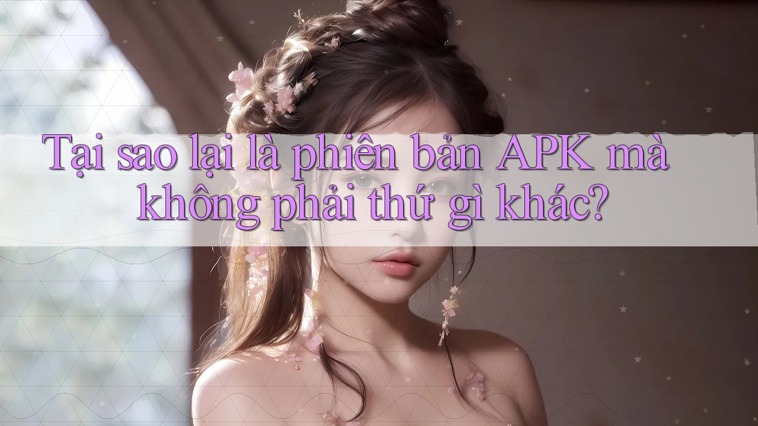 Tại sao lại là phiên bản Apk mà không phải thứ gì khác? Tại sao lại là phiên bản Apk mà không phải thứ gì khác?
